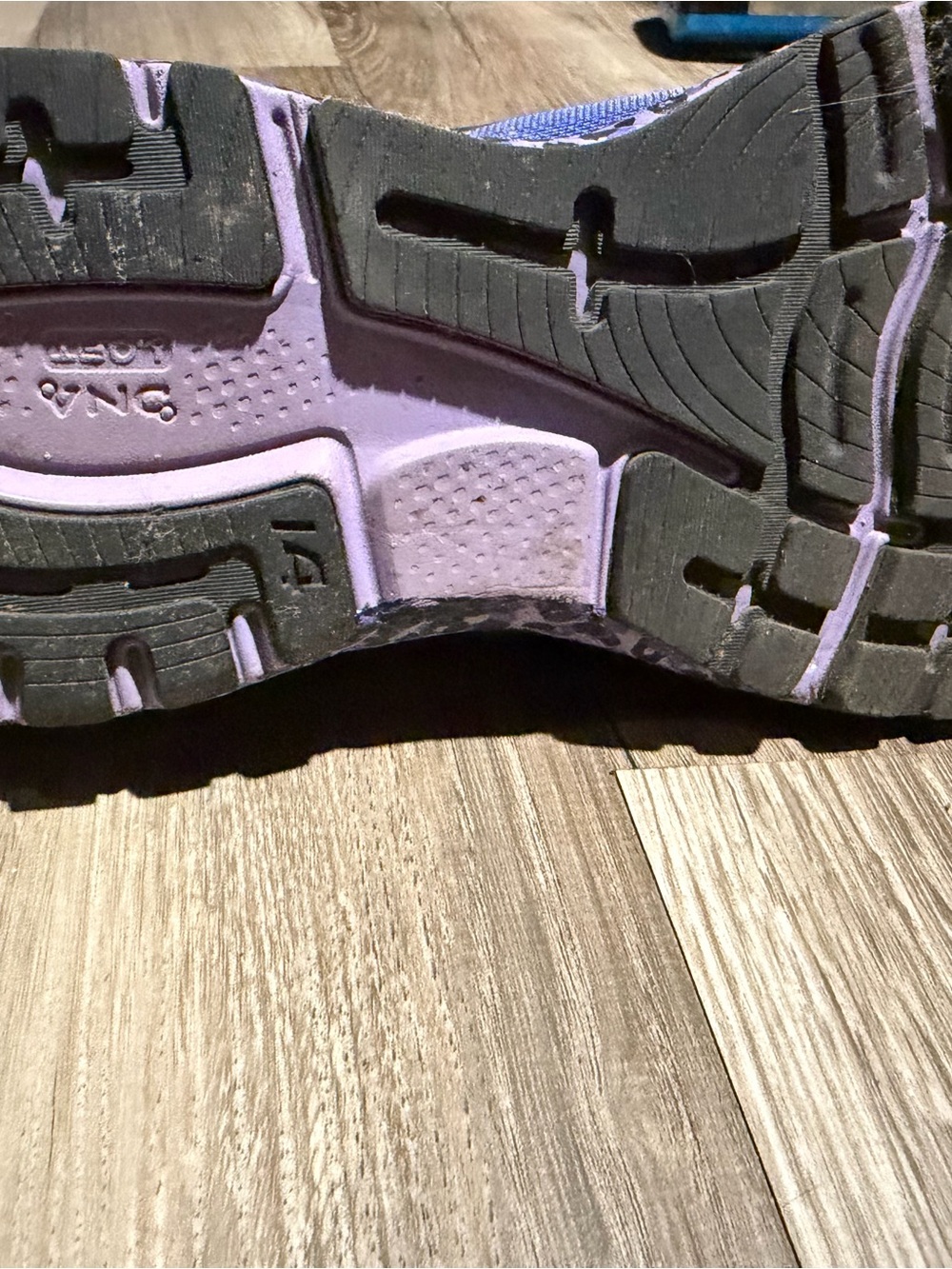 Brooks Women's Running Shoe in Purple with Black Accents and Pink Trim - Picture 6 of 10